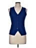 DKNY Blue Sleeveless Blouse Size M - photo 1