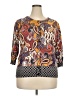 Joseph A. Paisley Gold Pullover Sweater Size 2X - photo 1