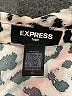 Express Animal Print Ivory Silver Long Sleeve Blouse Size XL - photo 7