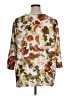 Alfred Dunner Floral Ivory 3/4 Sleeve Blouse Size 1X - photo 2