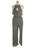 SO 100% Rayon Solid Green Jumpsuit Size XXL - photo 2