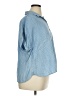 Faherty Stripes Blue Short Sleeve Blouse Size XL - photo 4