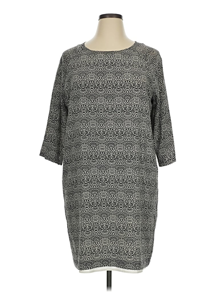 Pre-owned Garnet Hill Casual Dress In Gray