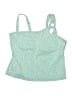 Time and Tru Tweed Teal Swimsuit Top Size 1X - photo 1