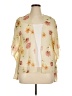 Polly & Esther Floral Ivory Kimono Size 0X (estimated) - photo 1