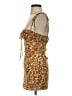 Réalisation 100% Silk Floral Brown Cocktail Dress Size XXS - photo 5