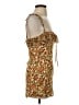 Réalisation 100% Silk Floral Brown Cocktail Dress Size XXS - photo 4