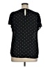 CeCe 100% Polyester Polka Dots Black Short Sleeve Top Size XL - photo 2