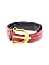 Escada 100% Leather Red Black Belt Size M - photo 1