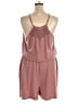Maurices Solid Brown Romper Size XXL - photo 2