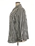 Levi's 100% Viscose Checkered-gingham Black 3/4 Sleeve Button-Down Shirt Size 2X - photo 5