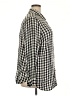 Levi's 100% Viscose Checkered-gingham Black 3/4 Sleeve Button-Down Shirt Size 2X - photo 4