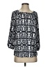 MULTIPLES Blue 3/4 Sleeve Blouse Size S - photo 1