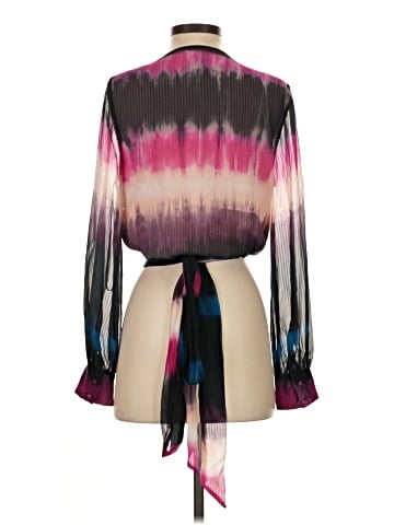 Tanya Taylor Long Sleeve Silk Top (view 2)