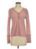 Caslon Pink Long Sleeve Henley Size XS - photo 1