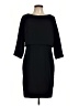 The Fold 100% Polyester Solid Black Casual Dress Size 12 - photo 1