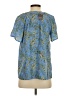 J.Jill Blue Short Sleeve Blouse Size XS - photo 2