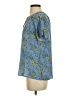 J.Jill Blue Short Sleeve Blouse Size XS - photo 5