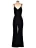 Socialite Solid Black Jumpsuit Size M - photo 2