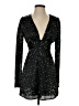 Line & Dot 100% Polyester Stars Black Cocktail Dress Size XS - photo 1