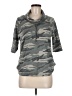 Coin 1804 Camo Gray 3/4 Sleeve Top Size M - photo 1