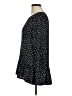 Ann Taylor LOFT 100% Polyester Polka Dots Black Long Sleeve Blouse Size M - photo 5