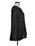 Ann Taylor LOFT 100% Polyester Polka Dots Black Long Sleeve Blouse Size M - photo 4