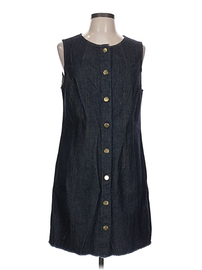 Pre-owned Jcrew Denim Vest In Blue