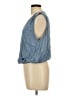 O'Neill 100% Viscose Blue Sleeveless Blouse Size L - photo 5