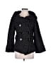 Max Mara 100% Wool Polka Dots Black Wool Coat Size M - photo 1