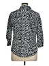 Lane Bryant Animal Print Black 3/4 Sleeve Button-Down Shirt Size 16 - photo 2