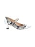 Coach X Tabitha Simmons Silver Heels Size 5 1/2 - photo 1