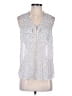 New Look 100% Polyester White Sleeveless Blouse Size 10 - photo 1