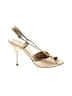 Prada 100% Satin Ivory Tan Sandals Size EU 36 1/2 - photo 1