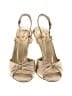 Prada 100% Satin Ivory Tan Sandals Size EU 36 1/2 - photo 2