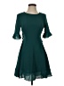 Shein 100% Polyester Solid Teal Cocktail Dress Size 2 - photo 1