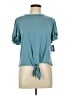 Green Envelope Teal Short Sleeve Top Size L - photo 1