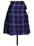 Assorted Brands 100% Wool Plaid Purple Wool Skirt Size 11 - 12 - photo 1