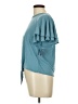 Green Envelope Teal Short Sleeve Top Size L - photo 5