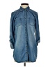 Chico's Blue 3/4 Sleeve Button-Down Shirt Size S - photo 1
