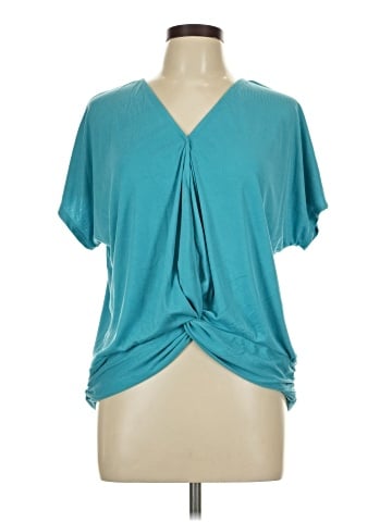 Green Envelope Short Sleeve Top (view 1)
