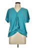 Green Envelope Teal Short Sleeve Top Size L - photo 1