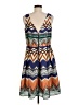Assorted Brands 100% Polyester Chevron-herringbone Blue Casual Dress Size 8 - photo 2