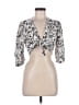 Japna Silver 3/4 Sleeve Blouse Size M - photo 1