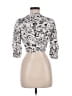Japna Silver 3/4 Sleeve Blouse Size M - photo 2