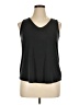 Allison Joy Black Sleeveless T-Shirt Size XL - photo 1
