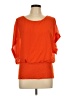 Joseph A. 100% Polyester Orange 3/4 Sleeve Top Size L - photo 1