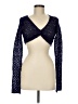 DKNY Blue Long Sleeve Top Size M - photo 1
