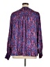 Easel 100% Polyester Print Purple Long Sleeve Blouse Size 1X - photo 2