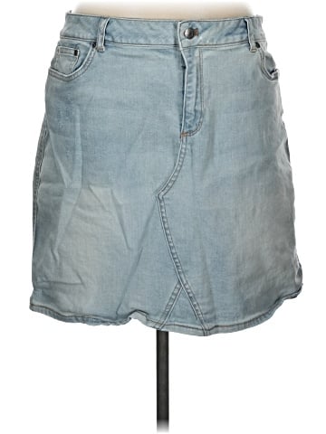 Garnet Hill Denim Skirt (view 1)